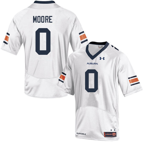Men #0 Koy Moore Auburn Tigers College Football Jerseys Sale-White